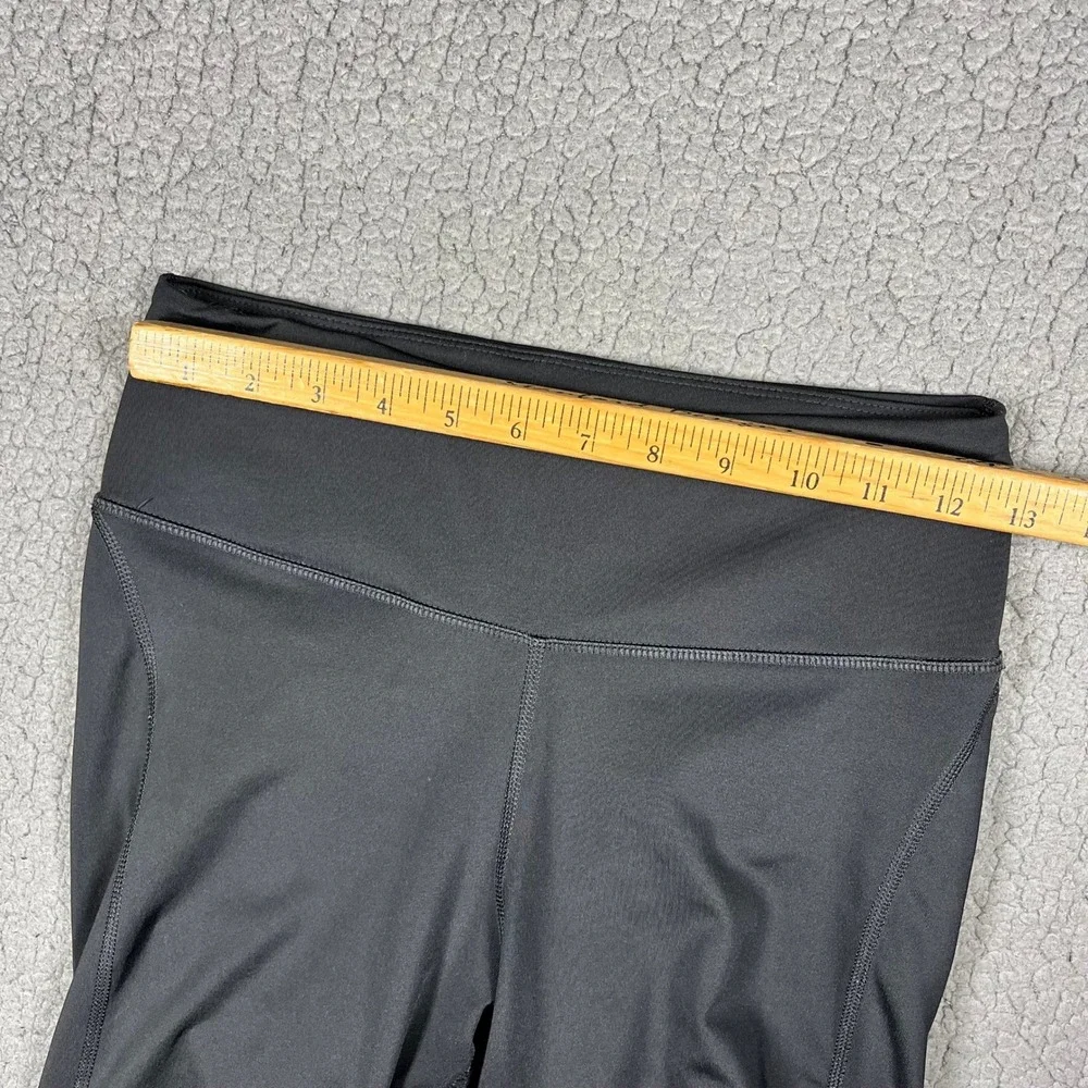 Nike Dri-FIT Womens Black Cropped Running Leggings Mesh Panels CZ9238-010 Size M - Picture 11 of 14